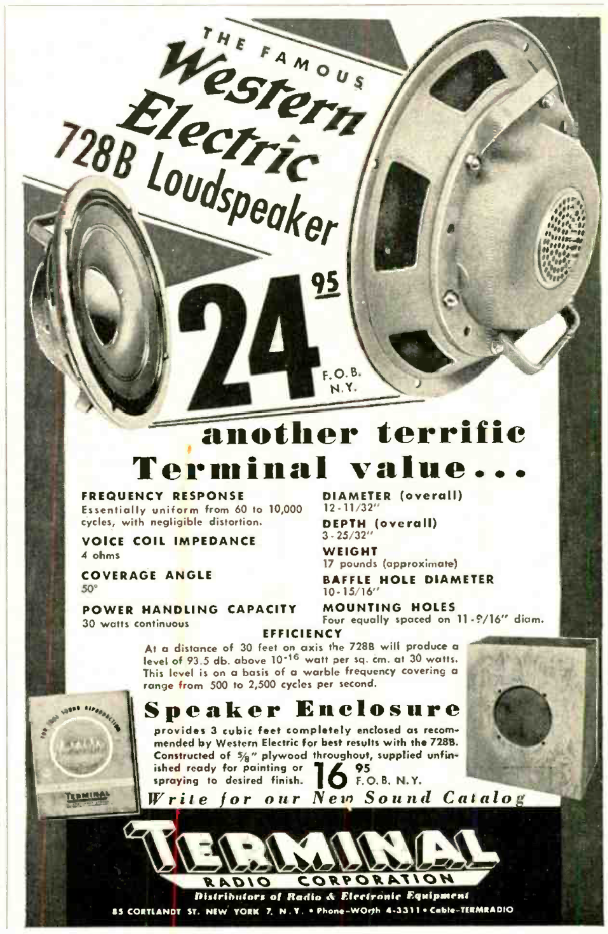 Western Electric 728B Loudspeaker — Retro Vintage Modern Hi-Fi